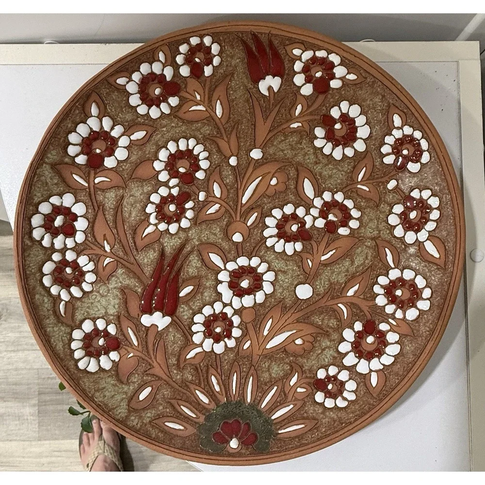 Vintage Hand Made Painted Terracotta 9
